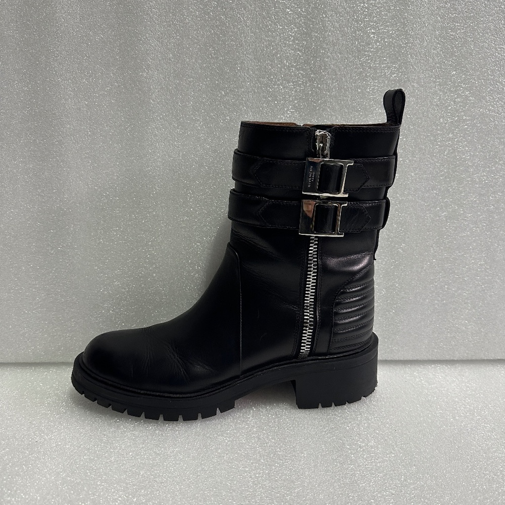 Givenchy Bottine Plate - Double-Zip Moto Boots